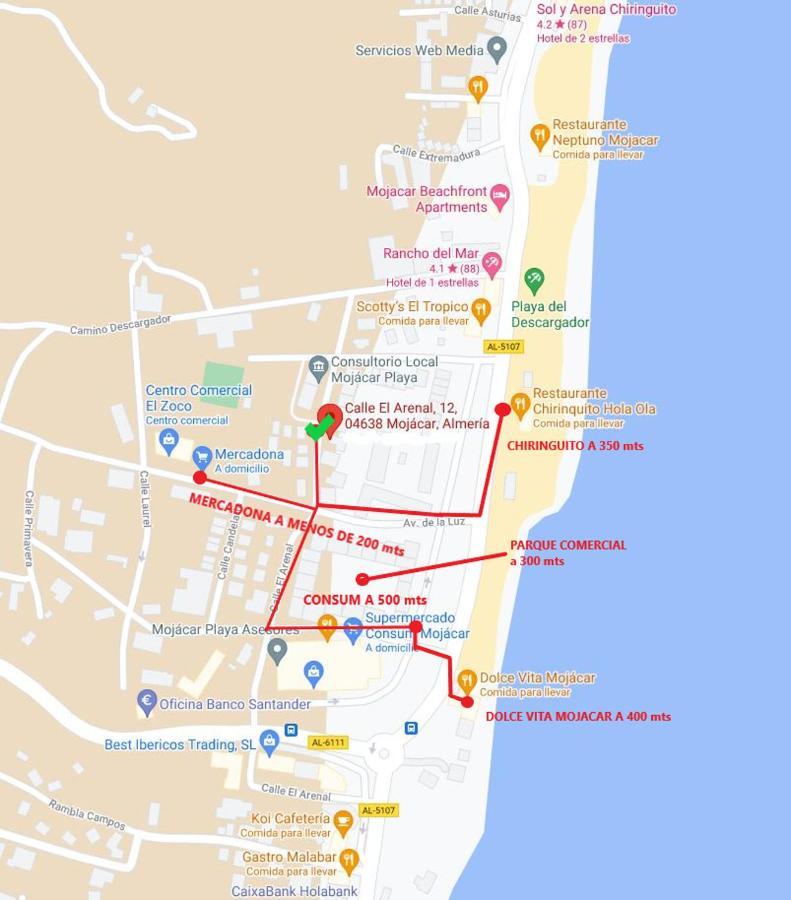 Apartamento En Segunda Linea De Playa Мохакар Екстериор снимка